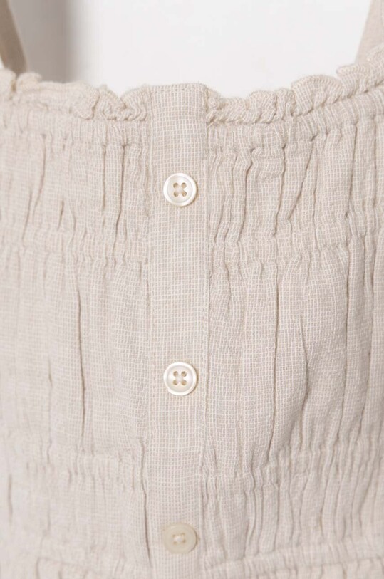 Fete Abercrombie & Fitch top copii KI240.4001 bej