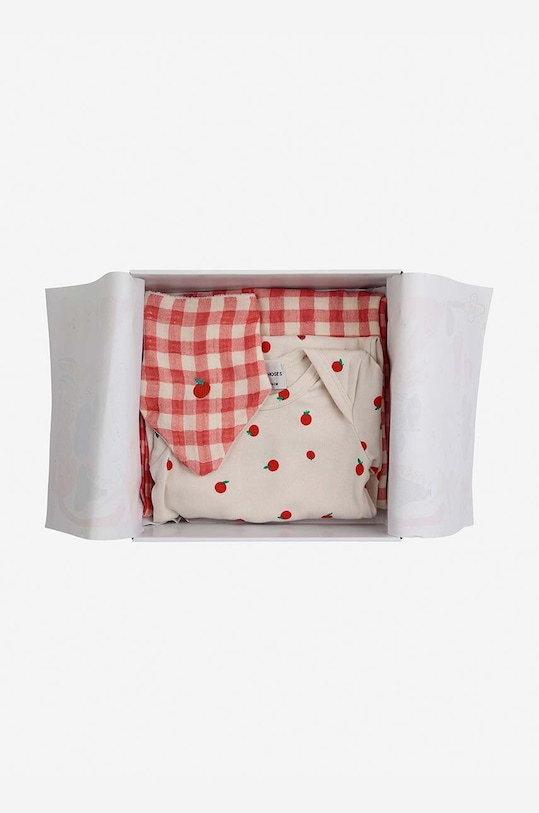 Σετ μωρού Bobo Choses πλεκτό ύφασμα κόκκινο 124AB125