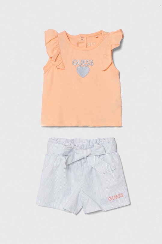 Sada pre bábätká Guess nášivka oranžová A4GG00.K6YW0.PPYH