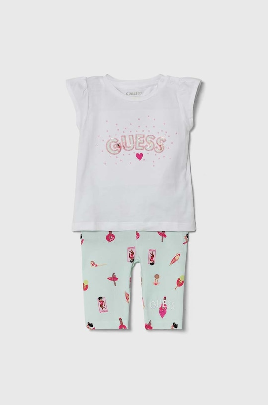 Sada pre bábätká Guess nášivka biela A4GG06.K6YW3.PPYH