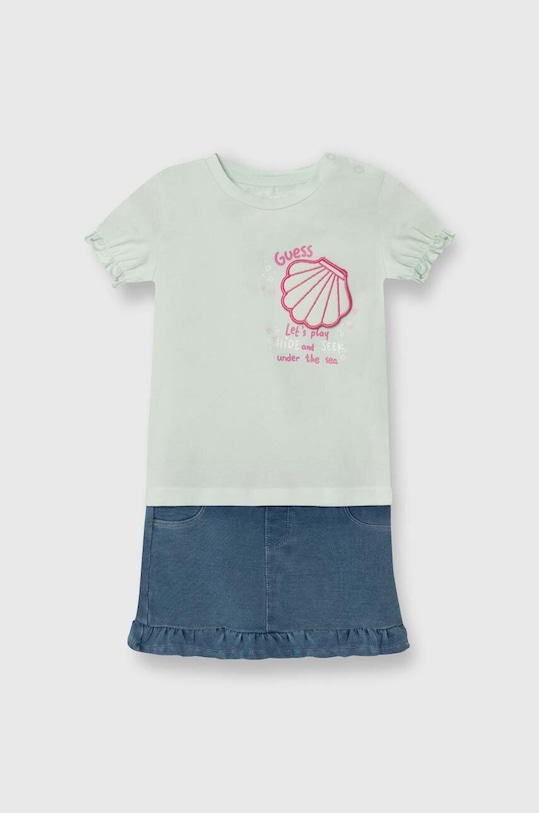 Sada pre bábätká Guess nášivka modrá A4GG17.K6YW3.PPYH