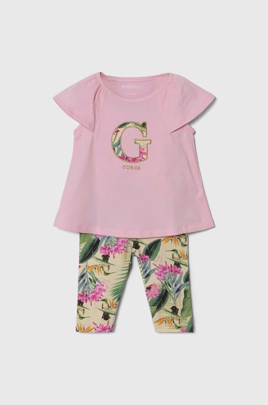 Guess komplet dziecięcy Produkt niemowlęcy różowy K4GG02.K6YW3.PPYH
