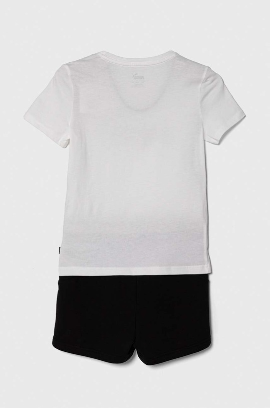Puma komplet dziecięcy Logo Tee & Shorts Set 846936 biały SS24