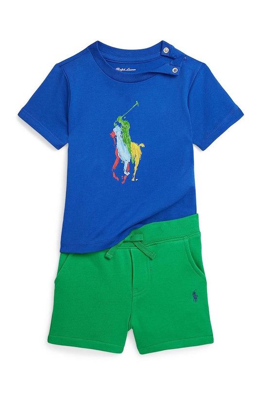 Sada pre bábätká Polo Ralph Lauren pletenina tmavomodrá 320926957001
