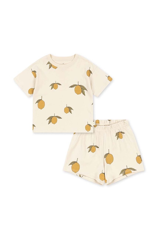 Pamučna dječja trenirka Konges Sløjd Planet friendly zlatna KS100023