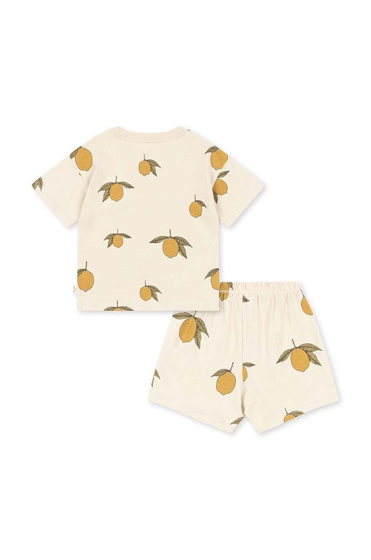 Pamučna dječja trenirka Konges Sløjd KS100023 zlatna SS24