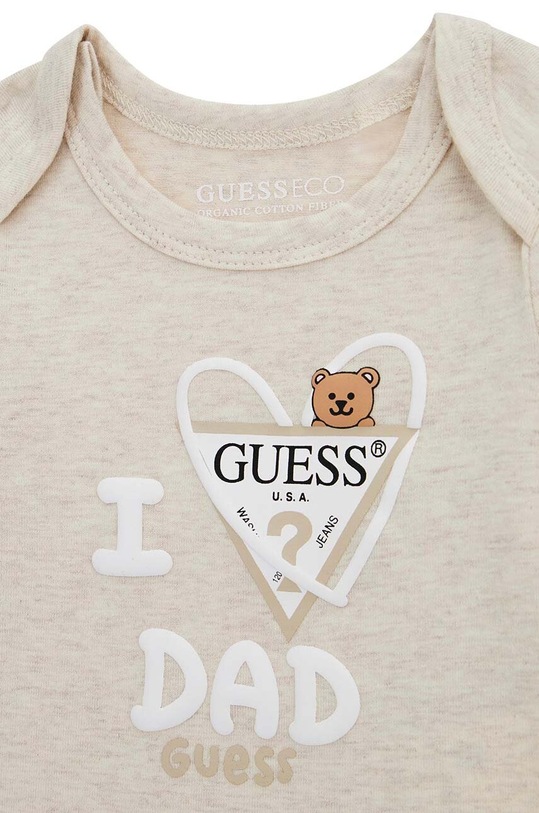 Chłopiec Guess komplet bawełniany niemowlęcy H4RW15.J1314.PPYH beżowy