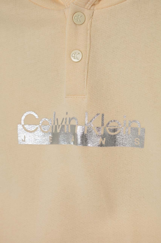 Calvin Klein Jeans trening de bumbac pentru copii galben IN0IN00143.PPYH