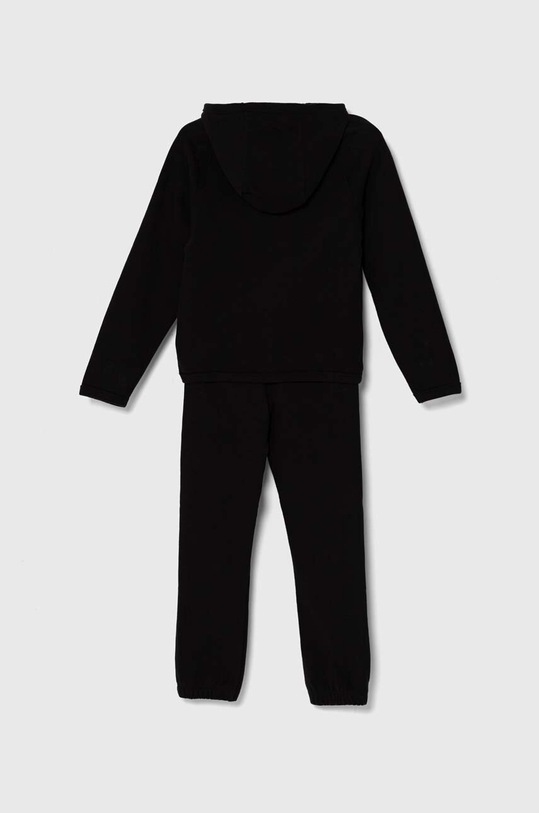 Detská bavlnená tepláková súprava Calvin Klein Jeans IN0IN00143.PPYH čierna SS24
