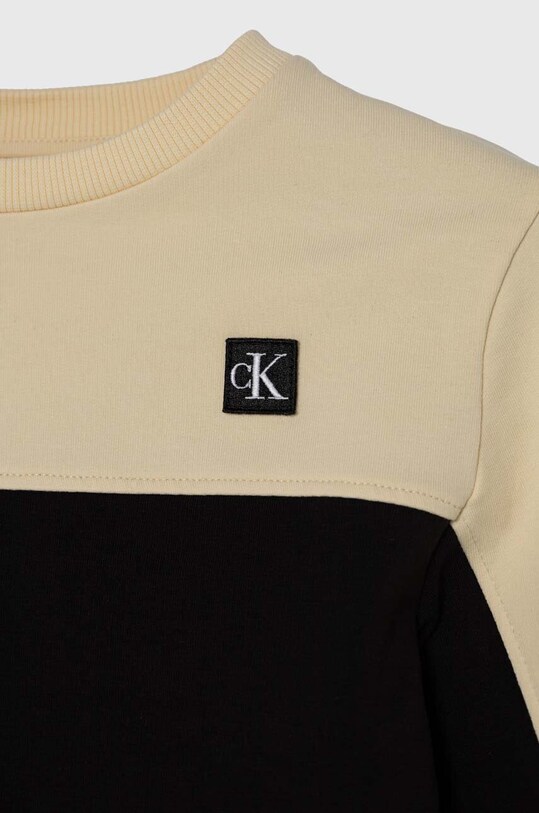 Calvin Klein Jeans dres dziecięcy beżowy IN0IN00162.PPYH