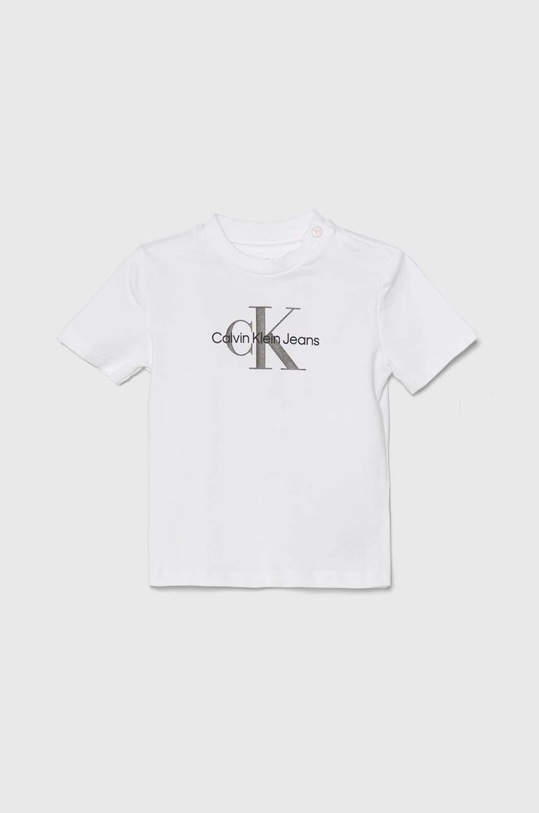 CHLAPEC Dětská bavlněná souprava Calvin Klein Jeans IN0IN00011.PPYH bílá