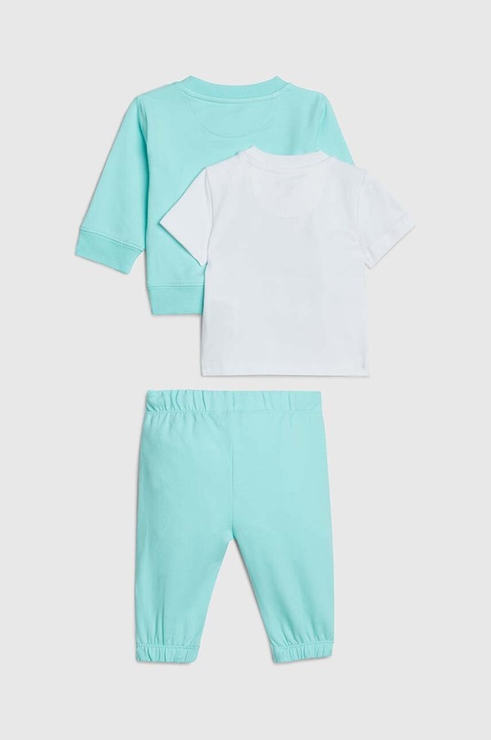 Calvin Klein Jeans komplet bawełniany niemowlęcy IN0IN00011.PPYH turkusowy SS24