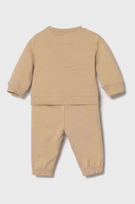 Chłopiec Calvin Klein Jeans komplet bawełniany niemowlęcy IN0IN00011.PPYH beżowy