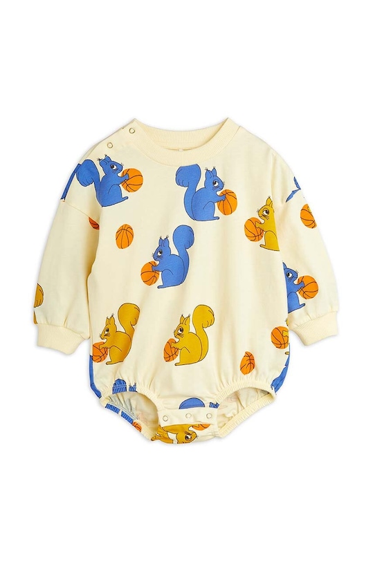 Mini Rodini compleu bebe Squirrels 2424010423 galben SS24