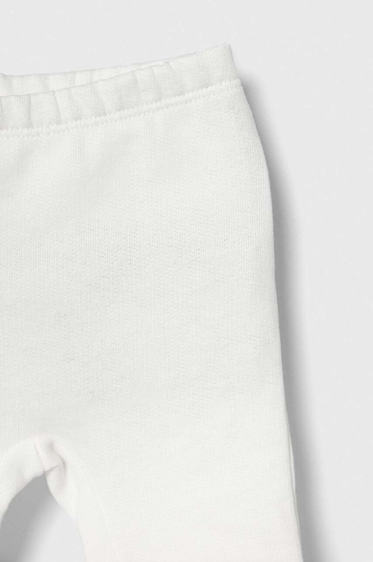 Detská bavlnená tepláková súprava United Colors of Benetton biela 3J70AK00G.W.Seasonal