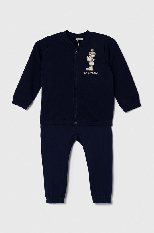 United Colors of Benetton tuta in lana bambino/a maglia blu navy 3J70AK00G.W.Seasonal
