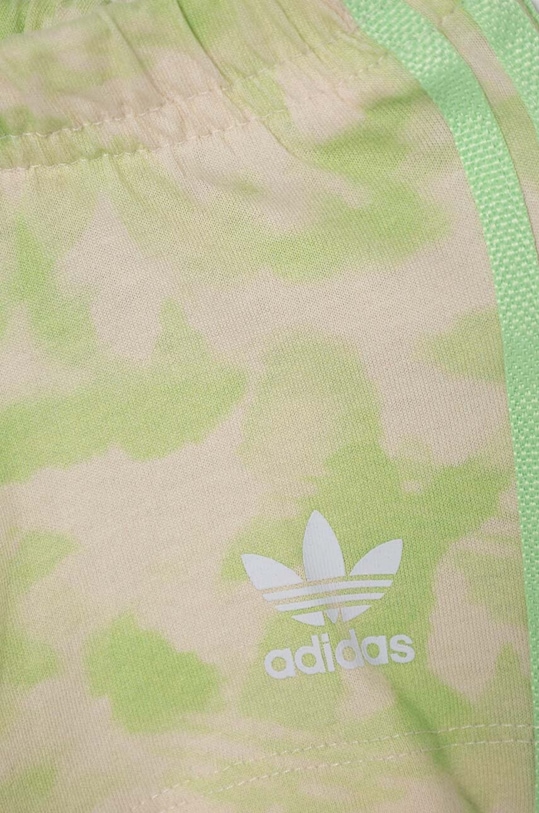 Детски памучен комплект adidas Originals зелен IT7302