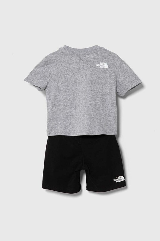 The North Face komplet bawełniany dziecięcy SUMMER SET NF0A87BG szary SS24