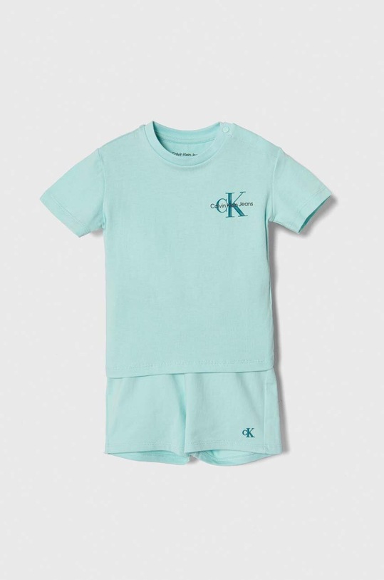 Detská súprava Calvin Klein Jeans s elastanom tyrkysová IN0IN00176.PPYH