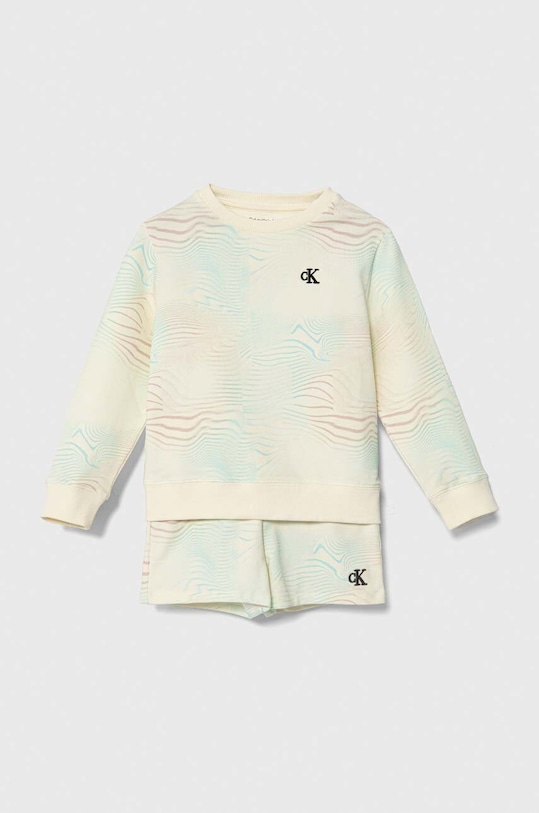 Calvin Klein Jeans komplet dziecięcy wzorzyste beżowy IN0IN00178.PPYH