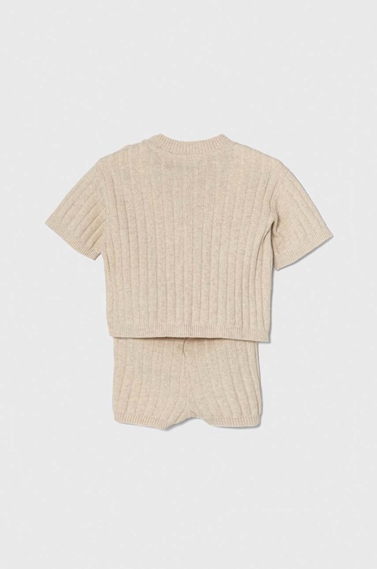 Calvin Klein Jeans set per neonati in misto lino IN0IN00185.PPYH beige SS24