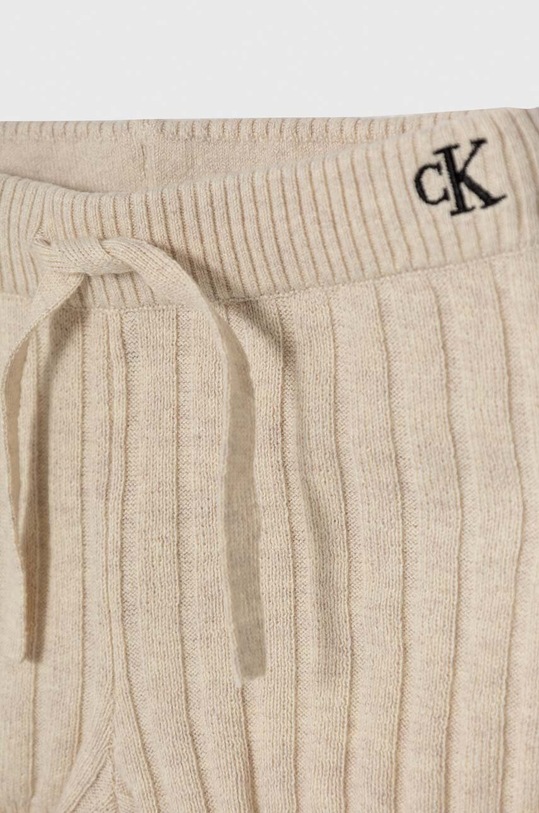 Dětská souprava se směsí lnu Calvin Klein Jeans béžová IN0IN00185.PPYH