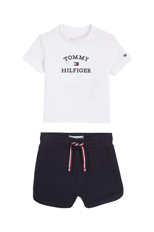 Tommy Hilfiger komplet niemowlęcy z elastanem biały KN0KN01812.PPYH