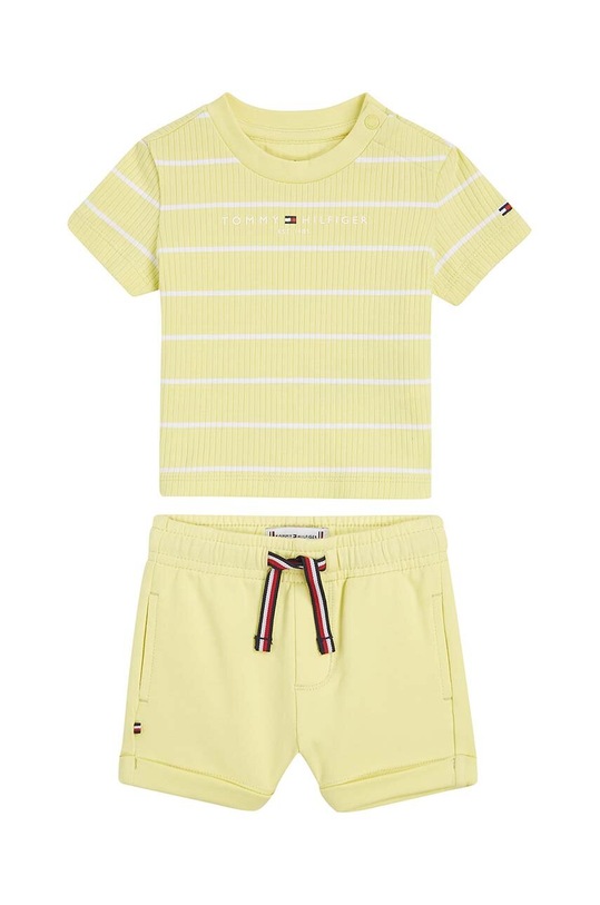 Komplet za bebe Tommy Hilfiger pletivo zlatna KN0KN01813.PPYH