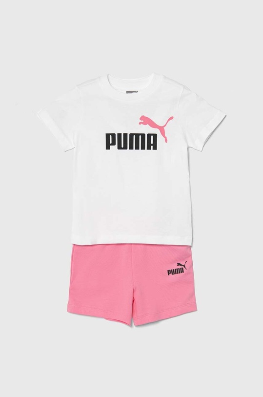 Puma set de bumbac pentru bebelusi Minicats & Shorts Set bumbac roz 845839