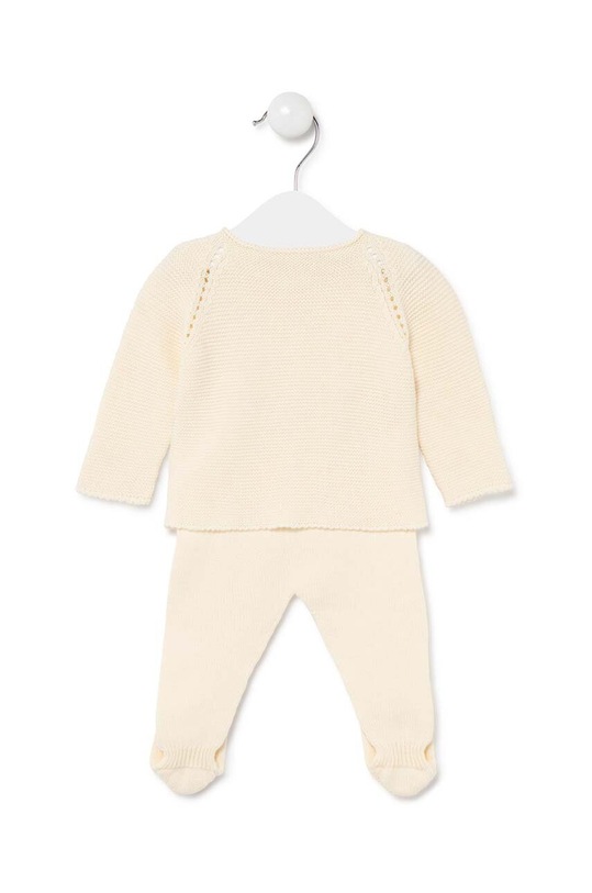 Tous komplet bawełniany niemowlęcy Tricot.2001 beżowy SS24