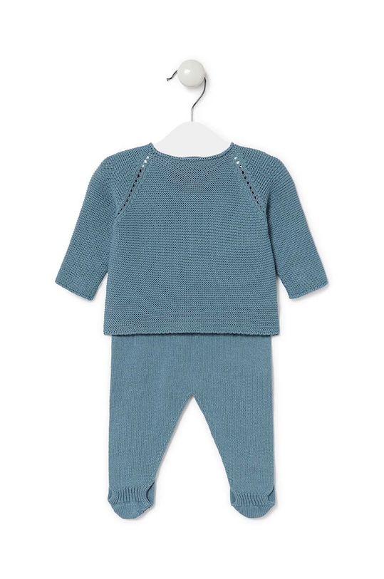 Tous komplet bawełniany niemowlęcy Tricot.2001 niebieski SS24