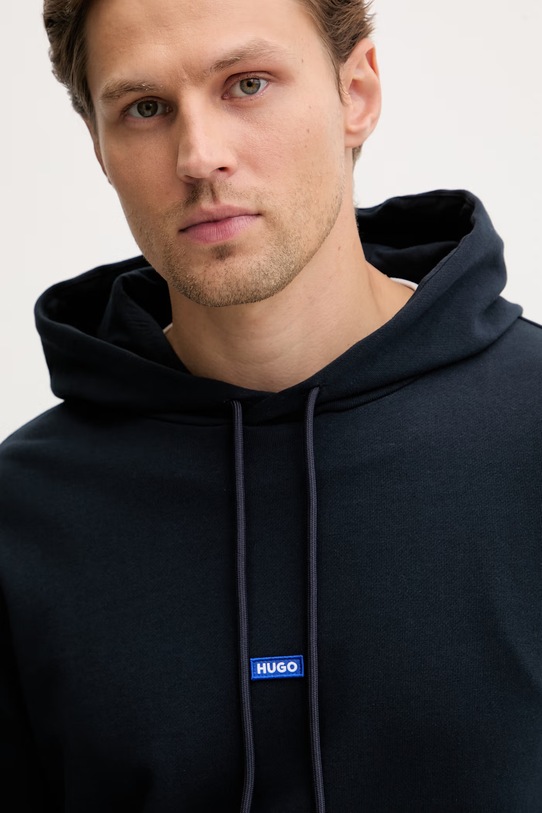 HUGO Blue trenirka moška bombažna NalonsoNap 50522369 mornarsko modra