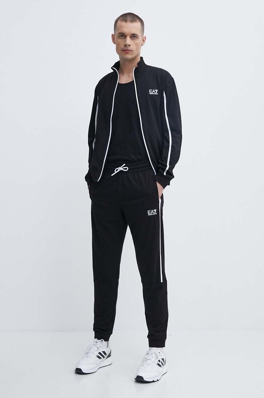EA7 Emporio Armani dres bawełniany bawełna czarny PJMHZ.3DPV73.1200