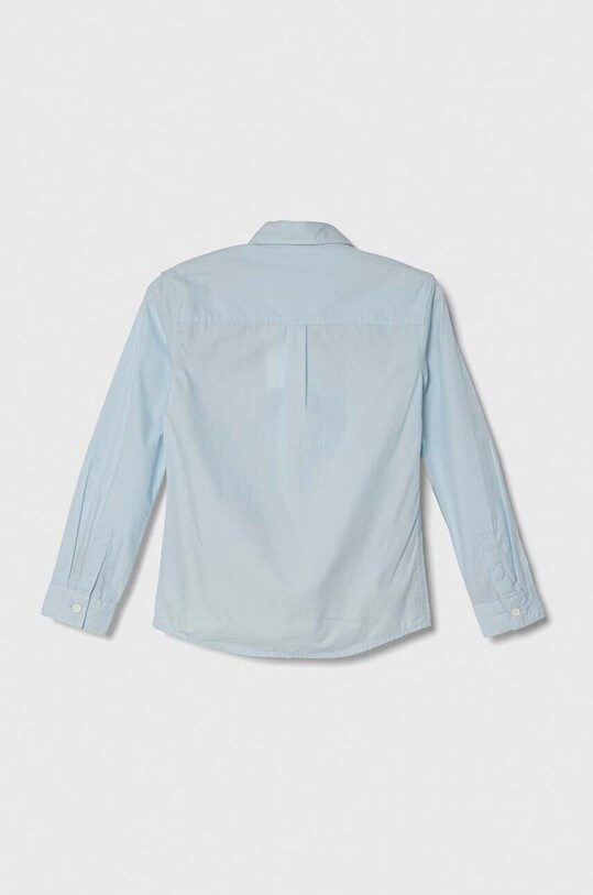 Detská bavlnená košeľa Calvin Klein Jeans IB0IB01962.128.176.PPYH modrá SS24