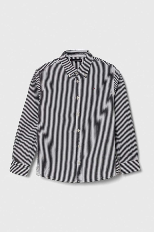 Tommy Hilfiger koszula bawełniana dziecięca wzorzyste granatowy KB0KB08900.PPYH
