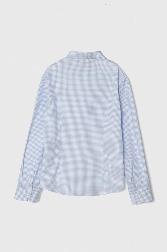 Дитяча бавовняна сорочка Emporio Armani 3D4C09.4N89Z блакитний SS24