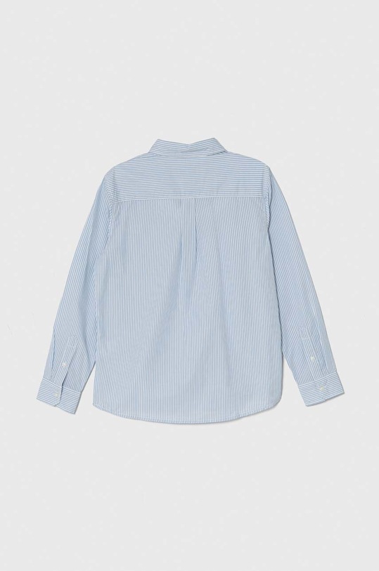 Παιδικό βαμβακερό πουκάμισο United Colors of Benetton 54AZCQ00R.G.Seasonal μπλε SS25