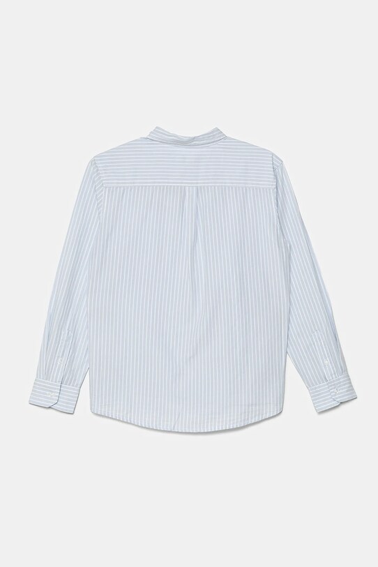 Детская хлопковая рубашка United Colors of Benetton 54AZCQ00R.G.Seasonal голубой SS25