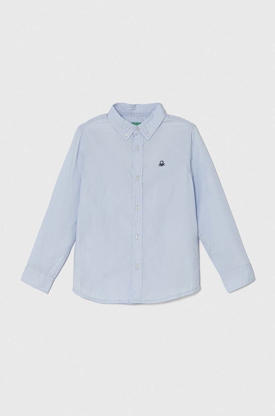 Παιδικό βαμβακερό πουκάμισο United Colors of Benetton casual μπλε 54AZCQ00R.G.Seasonal