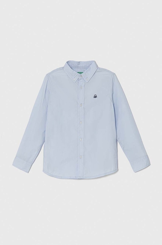 Παιδικό βαμβακερό πουκάμισο United Colors of Benetton casual μπλε 54AZCQ00R.G.Seasonal