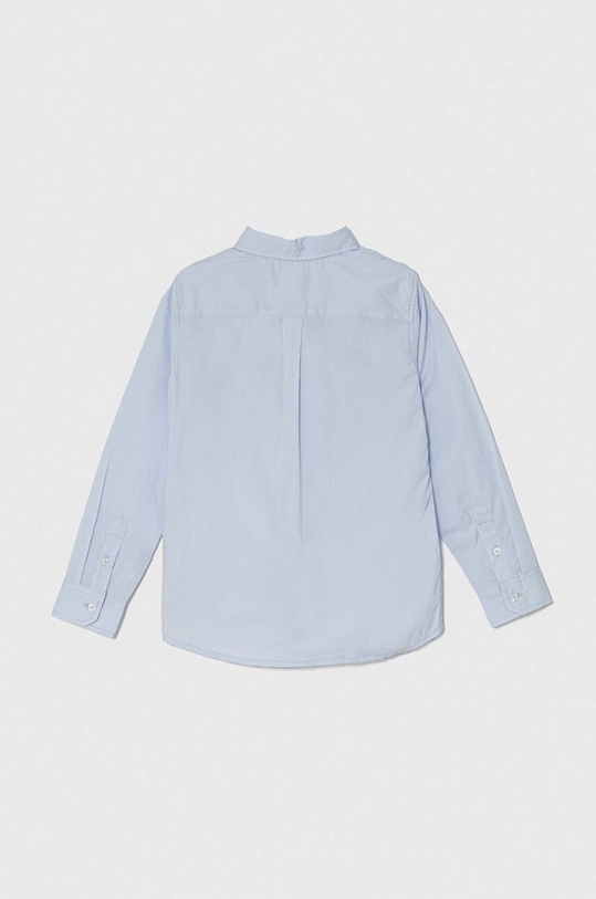 Παιδικό βαμβακερό πουκάμισο United Colors of Benetton 54AZCQ00R.G.Seasonal μπλε SS25