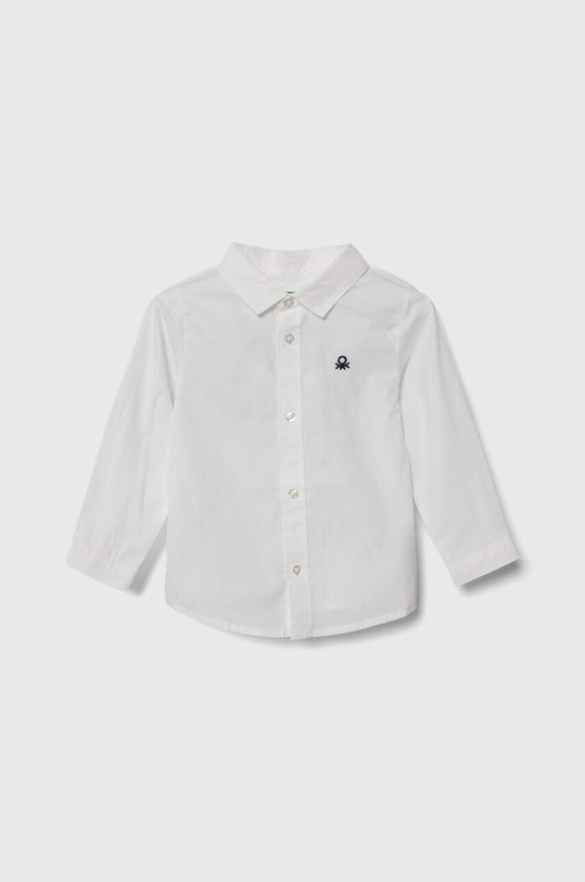 Dječja pamučna košulja United Colors of Benetton casual bijela 54AZGQ00J.P.Seasonal