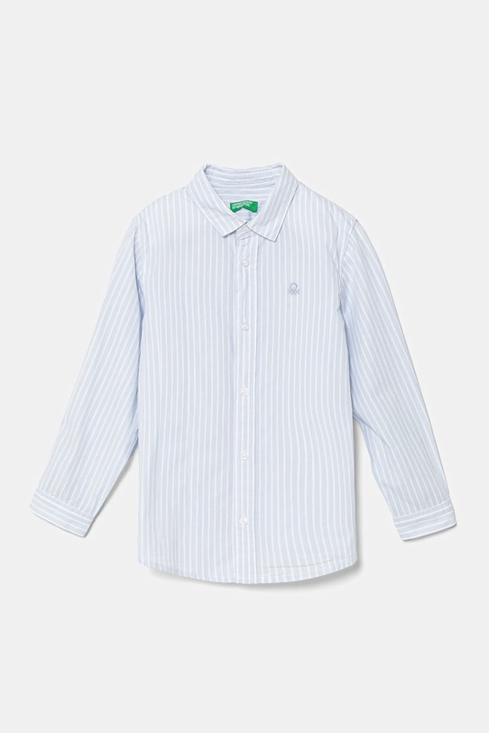 Detská bavlnená košeľa United Colors of Benetton bavlna modrá 54AZGQ00J.P.Seasonal
