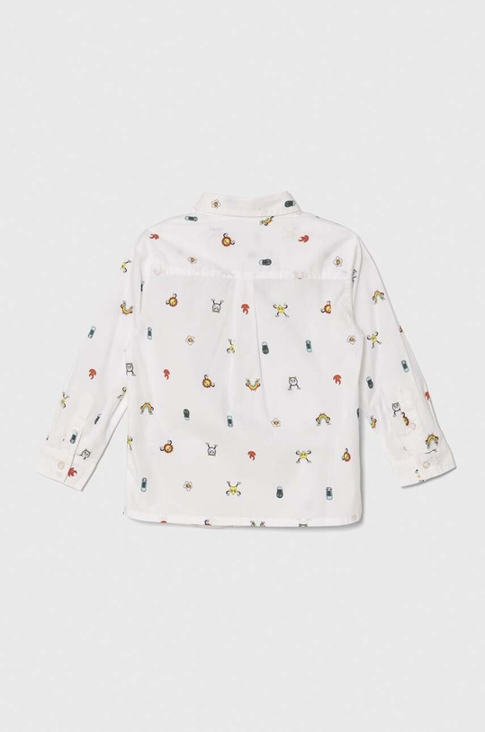 United Colors of Benetton koszula bawełniana dziecięca 5TFBGQ01T.P.Seasonal biały SS24