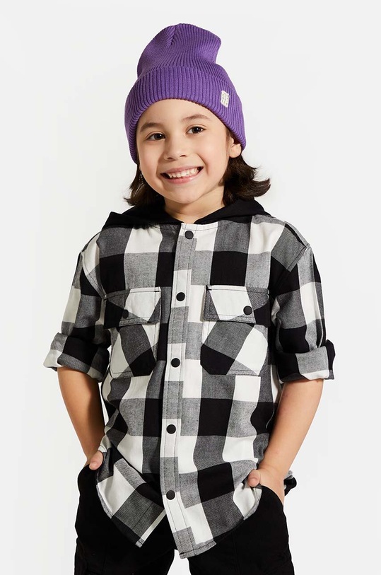 Dětská bavlněná košile Coccodrillo dlouhý černá WC4136402RAK