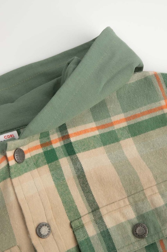 Coccodrillo camasa de bumbac pentru copii verde WC4136401NAK
