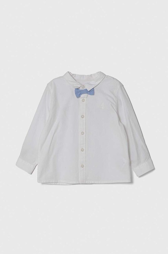 Бавовняна сорочка для немовля United Colors of Benetton довгий білий 5DGXAQ00N.W.Seasonal