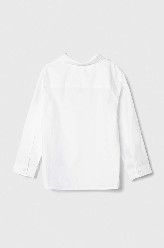 Παιδικό βαμβακερό πουκάμισο United Colors of Benetton 5DGXGQ00I.P.Repro.PPYH λευκό SS24