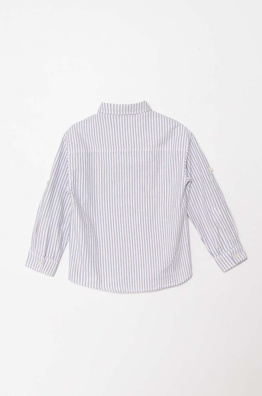 Παιδικό βαμβακερό πουκάμισο United Colors of Benetton 547NCQ02U.G.Seasonal μπλε SS24
