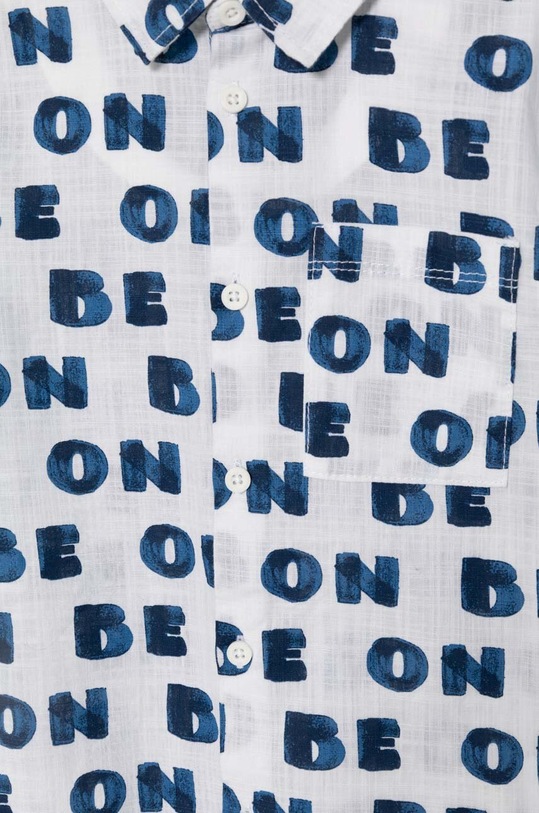 Детска памучна риза United Colors of Benetton 5OUGGQ01Y.P.Seasonal бял SS24